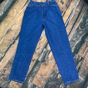 Vintage wrangler pleated front high rise jeans size misses **10**  28 x 31